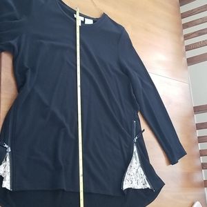 French terry tunic top